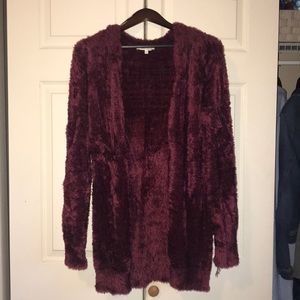 Fuzzy cardigan